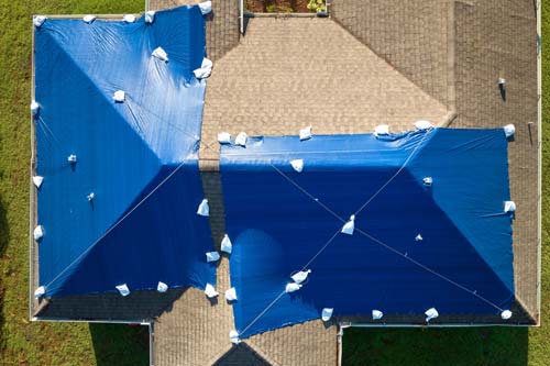 Asphalt shingled home